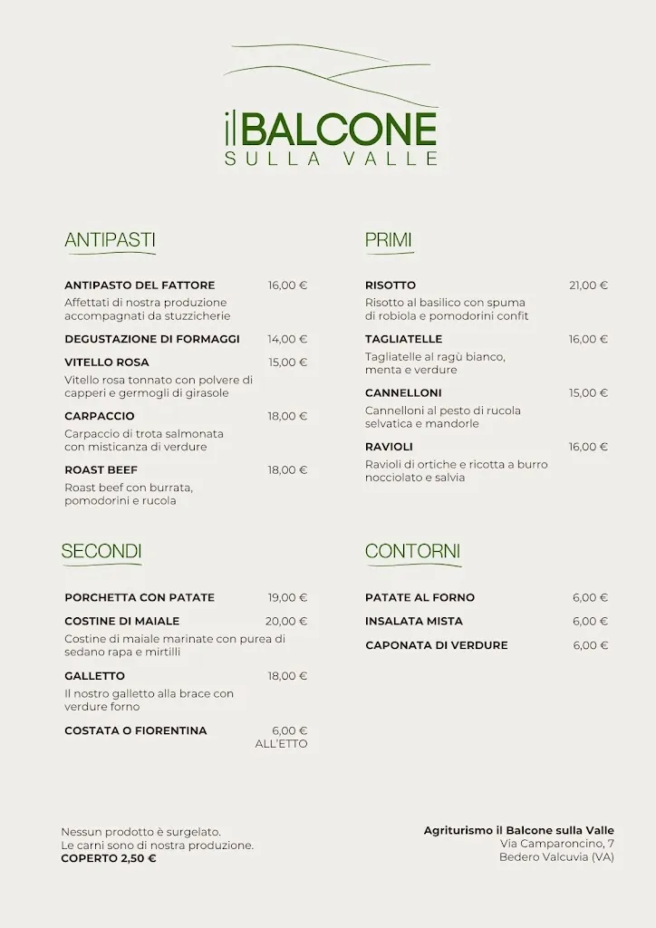 Menu_Balcony On The Valley_Bedero Valcuvia_immagine_1