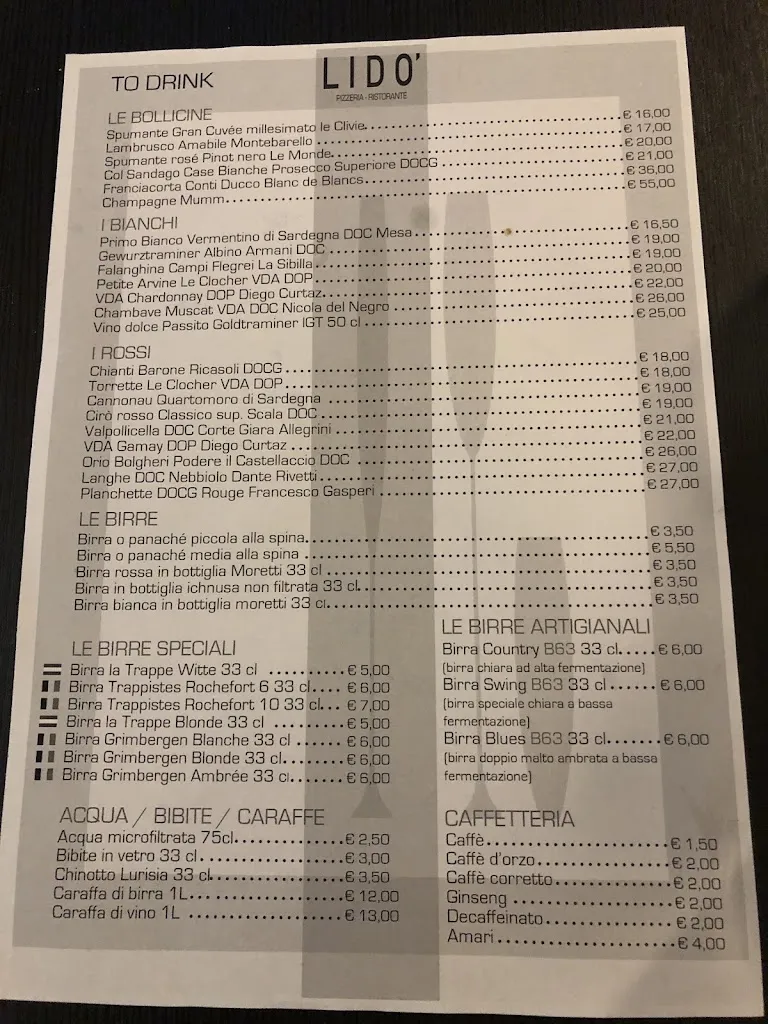 Menu_Lido' ristorante pizzeria SPIAGGIA_Ville Sur Sarre_image_3