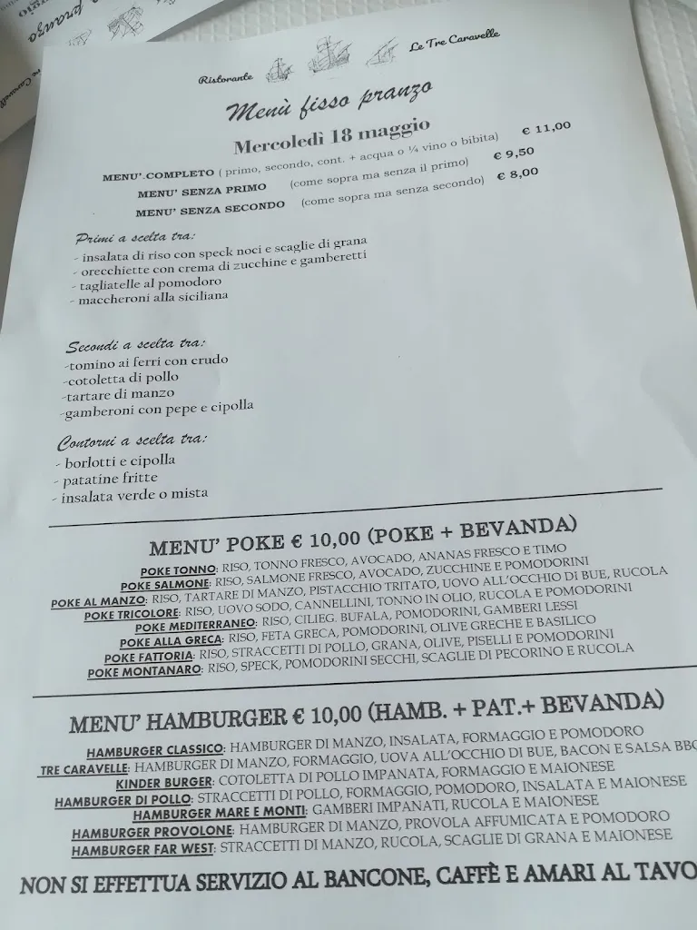 Menu_Le Tre Caravelle Pizzeria_Basiglio_image_4