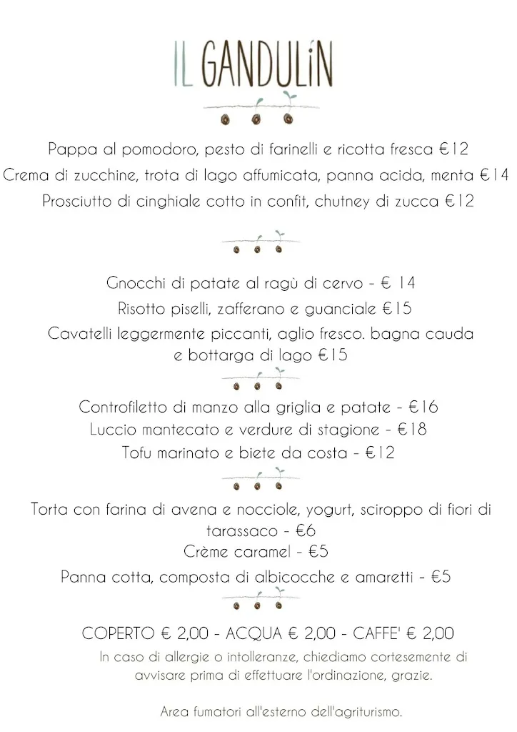 Menü_Agriturismo Il Gandulin_Belgioioso_Bild_3