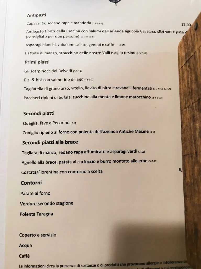 Menu_Cascina Belvedì Ristorante Albergo_Bedulita_image_3