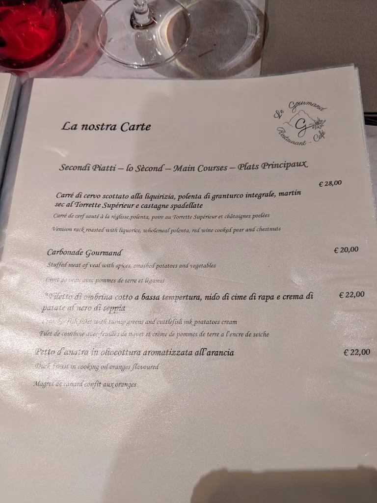 Menu_Le Gourmand Restaurant by Christian Turra_Valtournenche_image_1