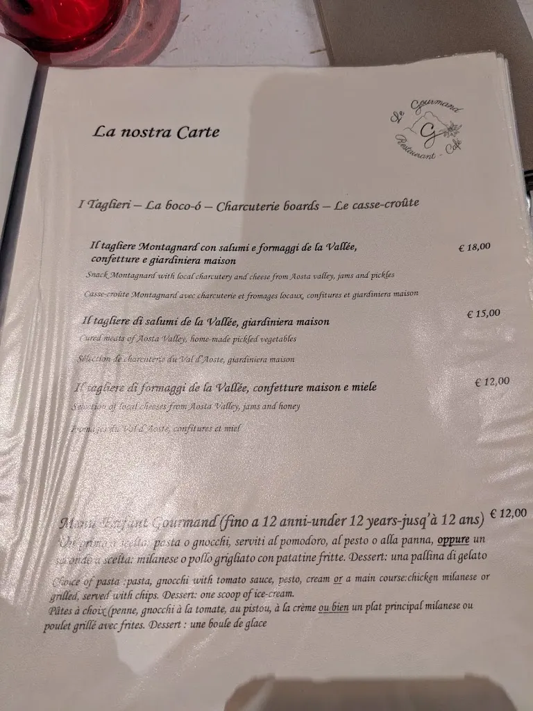 Menu_Le Gourmand Restaurant by Christian Turra_Valtournenche_image_2