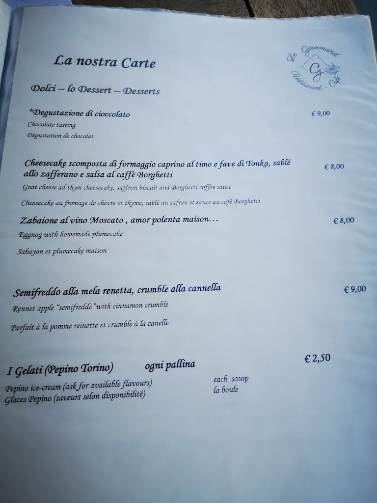 Menu_Le Gourmand Restaurant by Christian Turra_Valtournenche_image_3