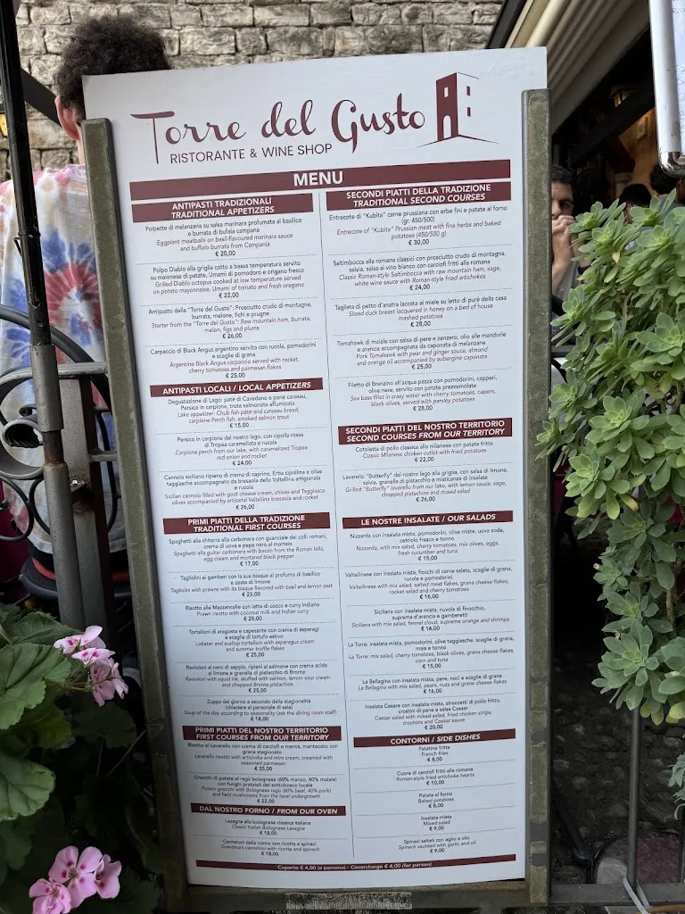 Menu_Torre del Gusto Bellagio_Bellagio_immagine_1