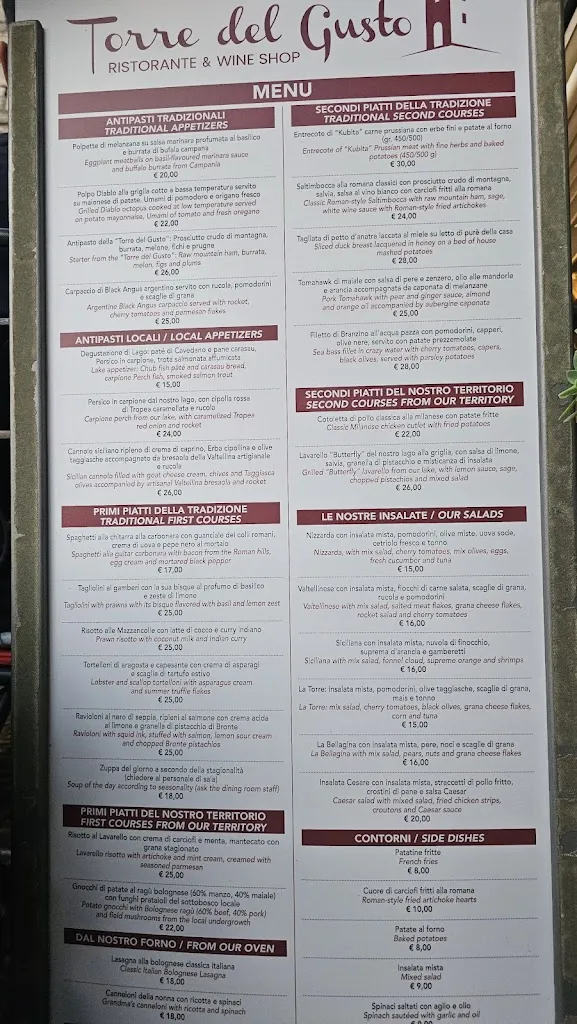 Menu_Torre del Gusto Bellagio_Bellagio_immagine_3