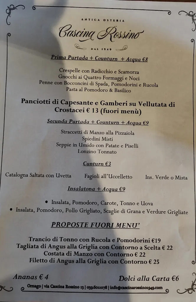 Menu_Antica Osteria Cascina Rossino 1949_Bellusco_image_4