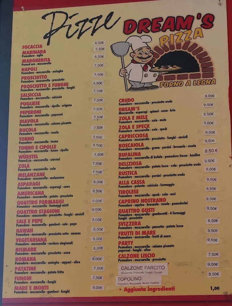 Menu_Pizza Dream's_Berbenno di Valtellina_image_1