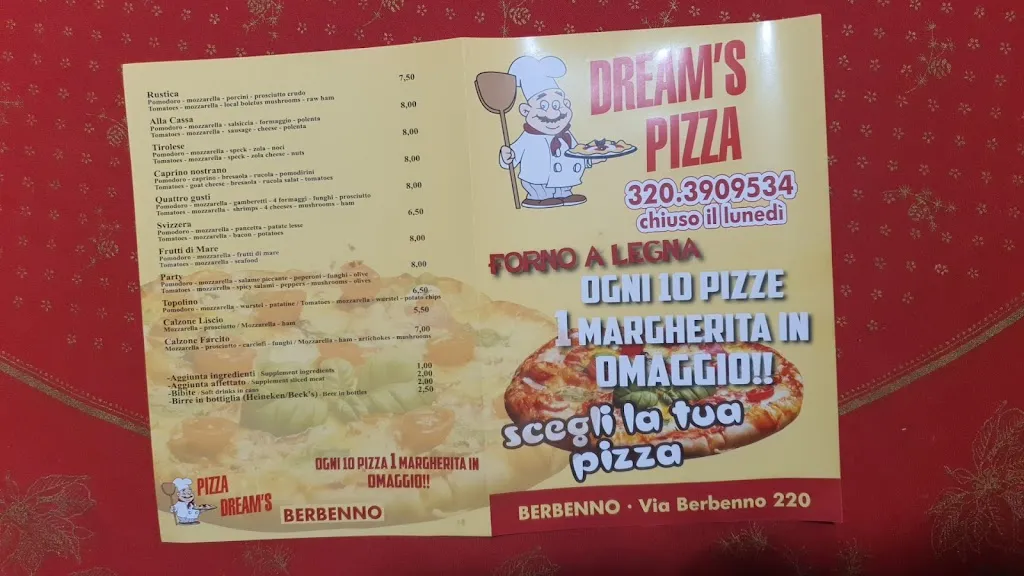 Menu_Pizza Dream's_Berbenno di Valtellina_image_2