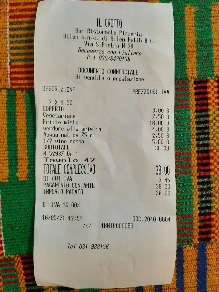 Gianluca Capo._Ristorante Pizzeria Il Crotto_Beregazzo_review