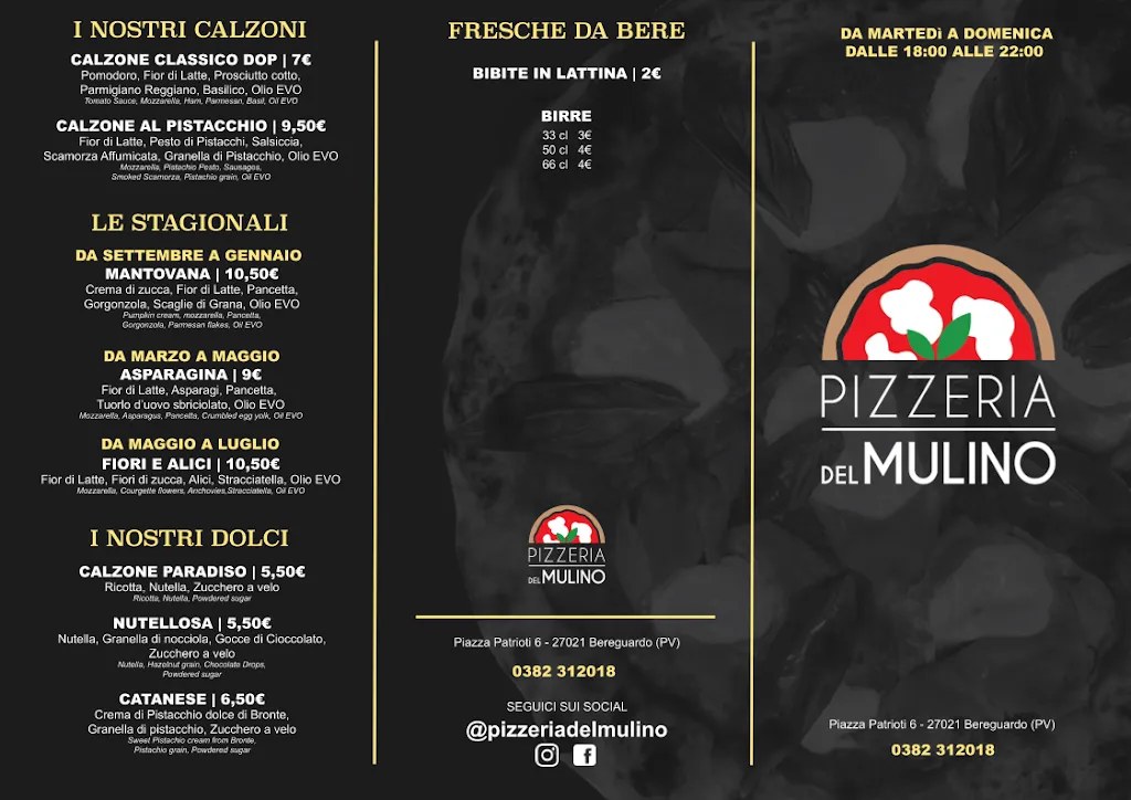 Menu_Pizzeria Del Mulino_Bereguardo_image_2