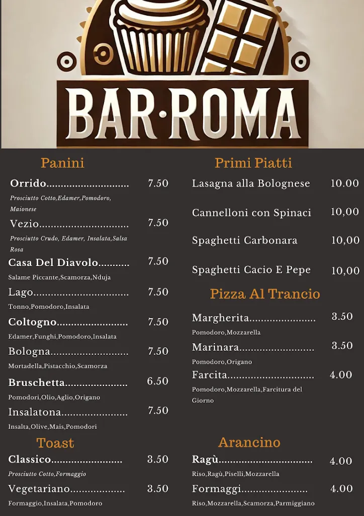 Menu_Bar Roma Pasticceria Italian breakfast_Bellano_image_2