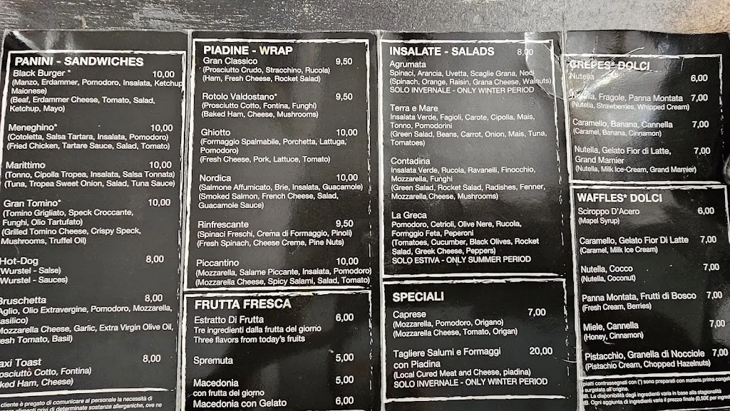 Menu_The Black Hole_Valtournenche_image_4