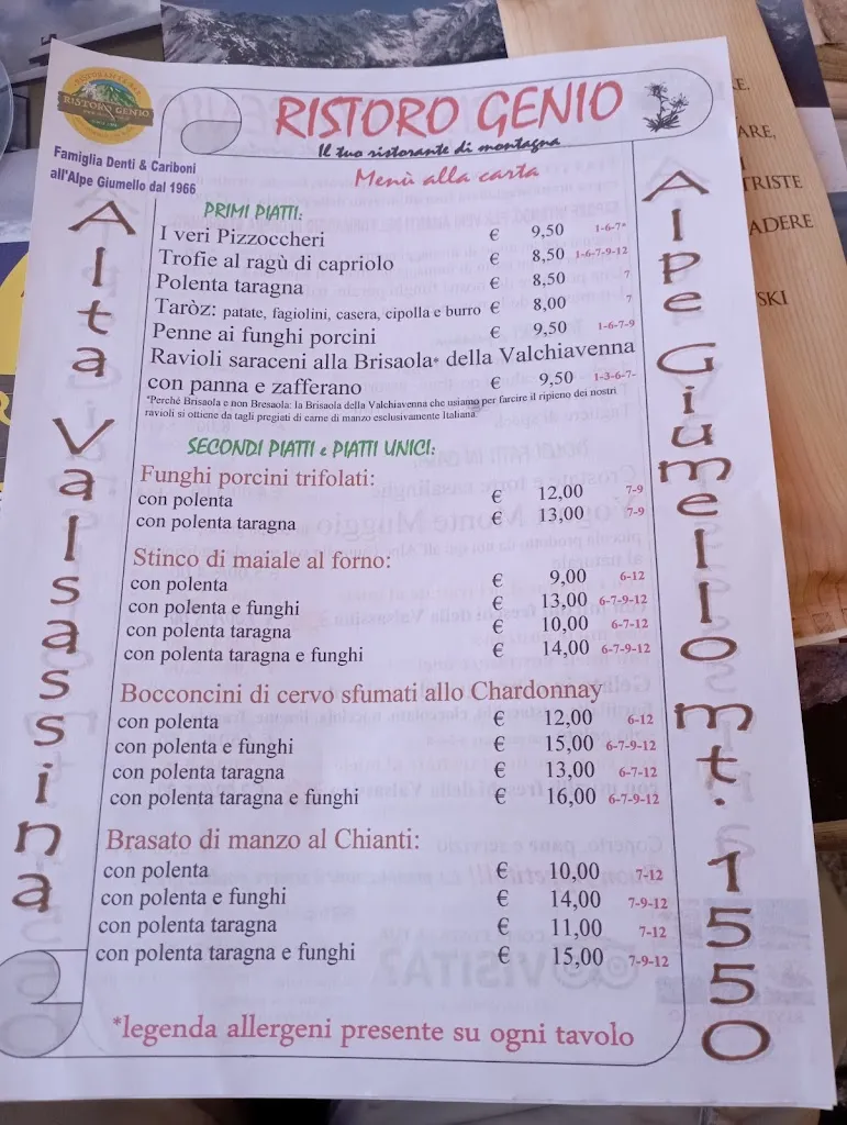 Menu_Ristoro Genio - Alpe Giumello _Bellano_image_2