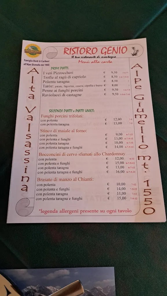 Menu_Ristoro Genio - Alpe Giumello _Bellano_image_4