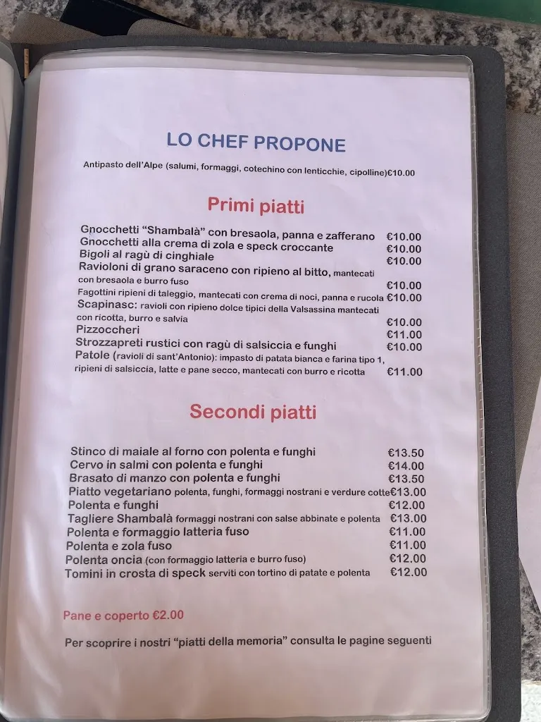 Menu_Rifugio Shambalà - Alpe Giumello _Bellano_image_3