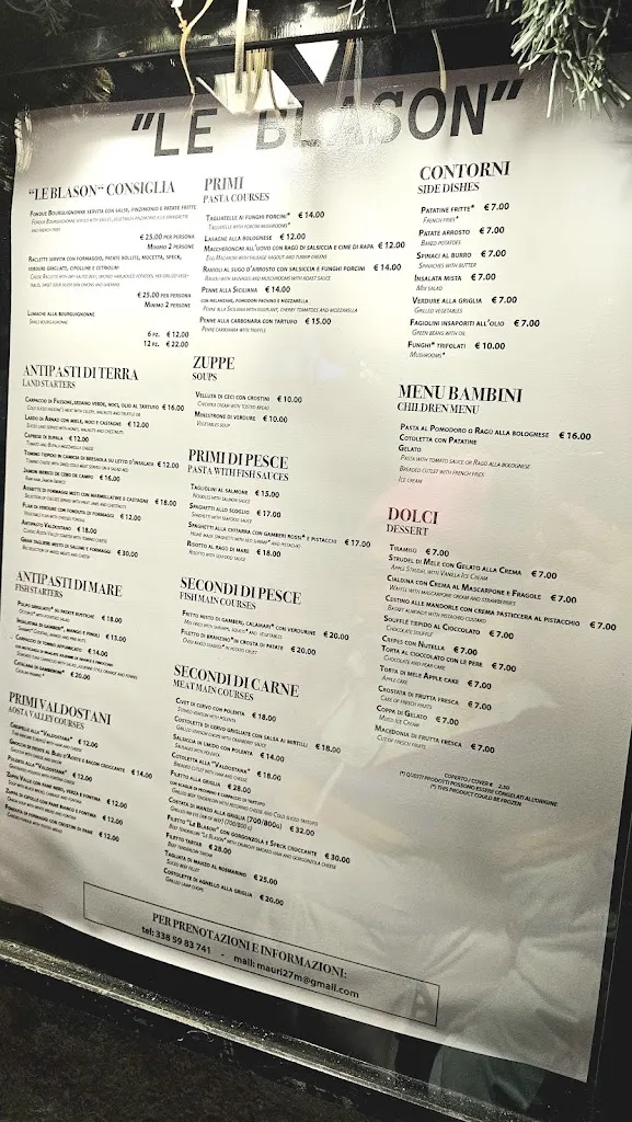 Menu_Ristorante Le Blason_Valtournenche_image_2