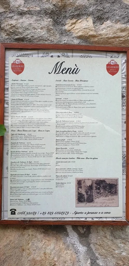 Menu_Antica trattoria Lo Gurfo_Valtournenche_immagine_3