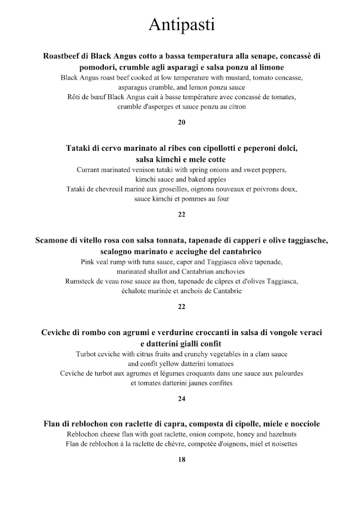 Menu_The Luge B & B_Valtournenche_image_3