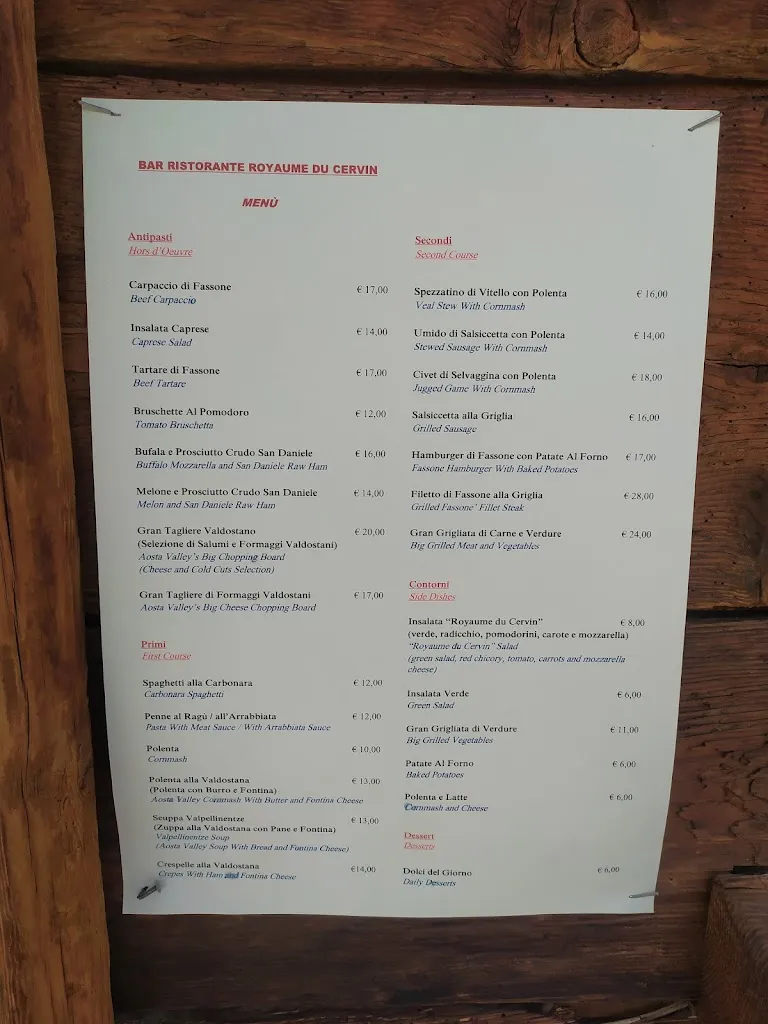 Menu_Royaume du Cervin_Valtournenche_image_2