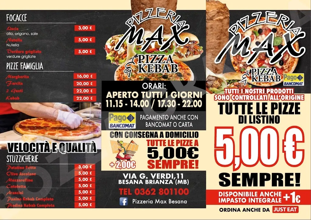 Menu_Pizzeria Max Besana_Besana in Brianza_image_2
