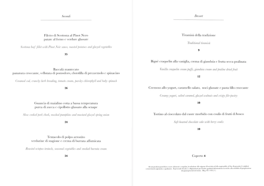 Menu_Lear Dining Club_Besana in Brianza_immagine_1