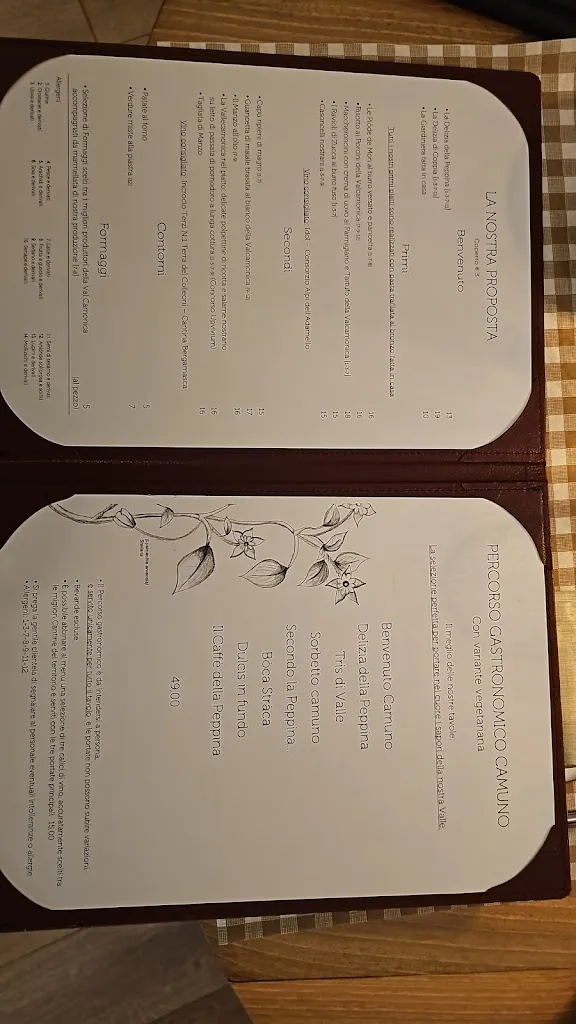 Menu_Trattoria La Peppina_Bienno_image_1