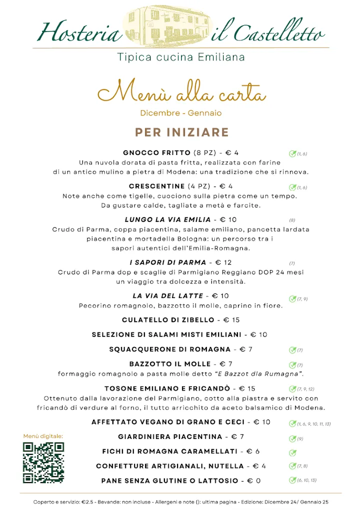 Menu_Hosteria Il Castelletto - Cucina Tipica Emiliana_Bettola-Zeloforomagno_image_4