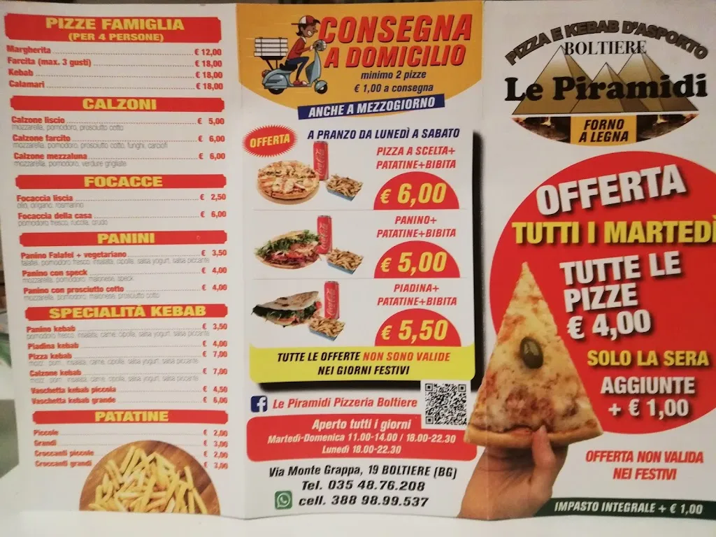 Menu_Pizzeria Le Piramidi di El Said_Boltiere_image_1