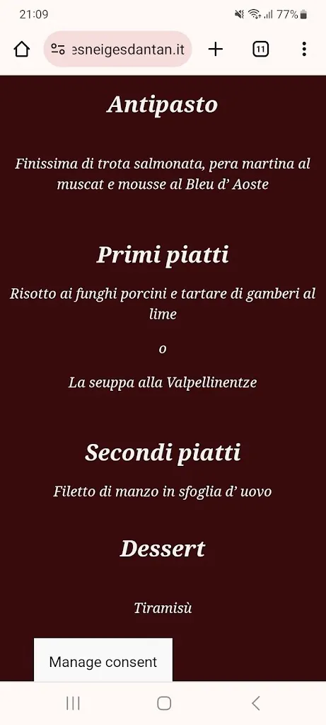 Chiara Vanni_Restaurant Les Neiges D'Antan_Valtournenche_review