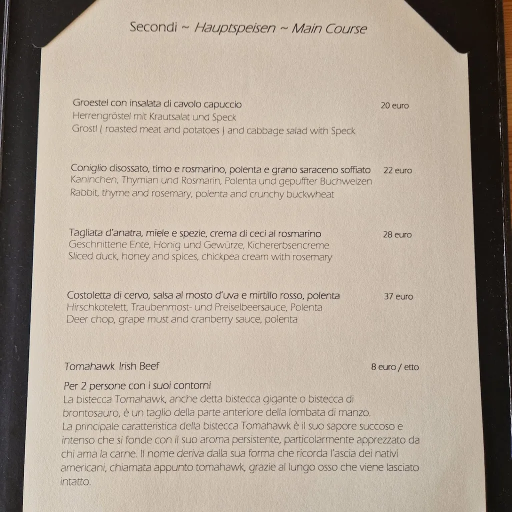 Menu_Chalet Rocce Rosse Mountain Lounge_Bondione_image_1