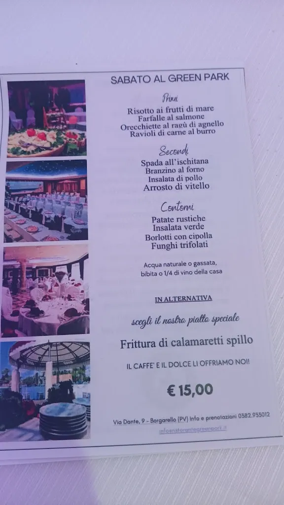 Menu_Ristorante Green Park_Borgarello_image_1