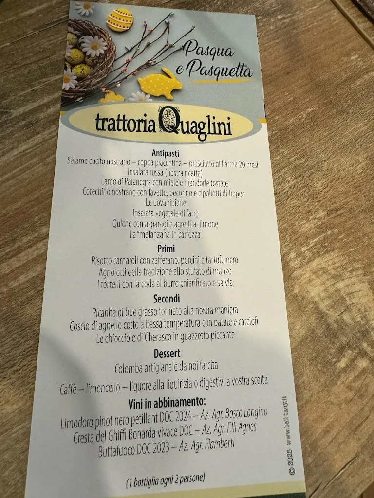 Menü_Trattoria Quaglini_Borgo Priolo_Bild_1