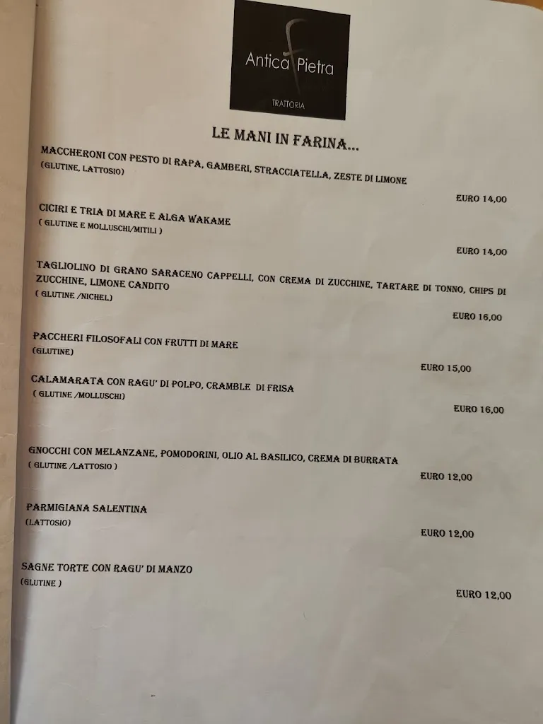 Menu_Antica Pietra Filosofale_Acquarica del Capo_immagine_4