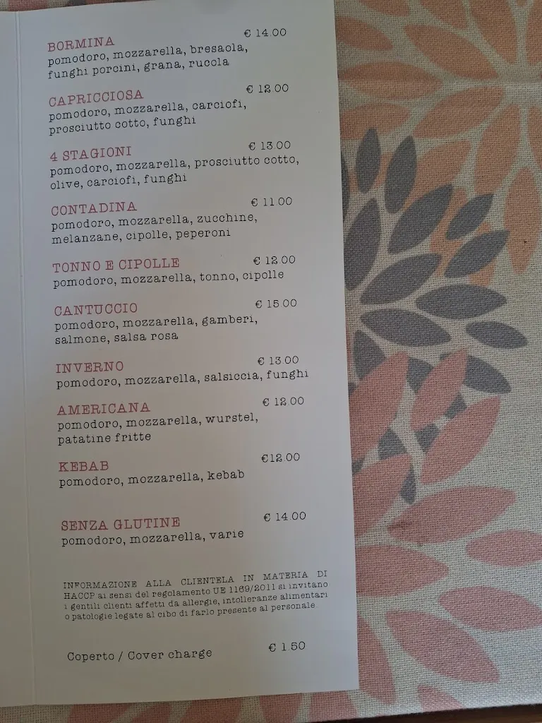 Menu_Bistrot pizzeria il cantuccio Bormio_Bormio_immagine_1
