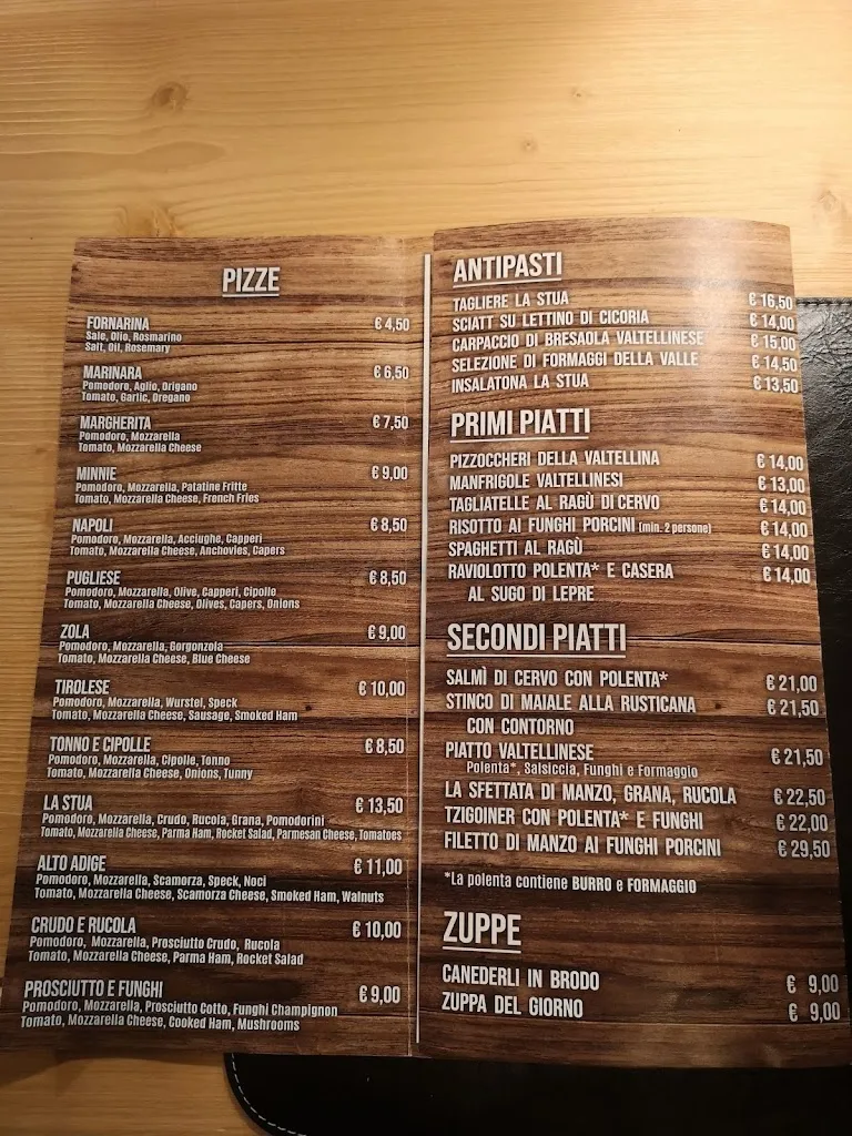 Menu_La Stua Pizzeria Ristorante_Bormio_image_1