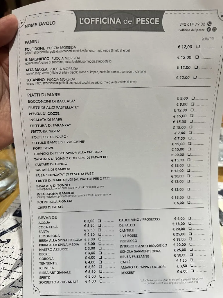 Menu_L'officina del pesce_Acquarica del Capo_image_1