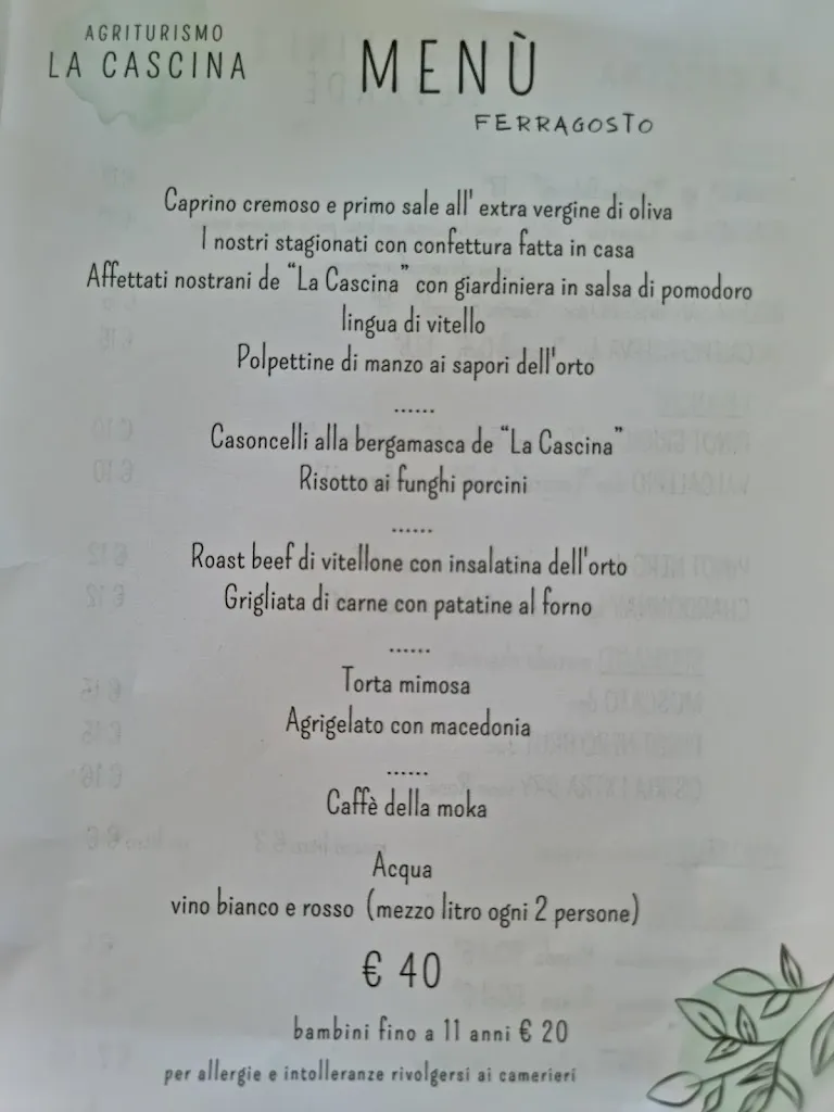 Menu_Agriturismo La Cascina_Brembate di Sopra_immagine_2