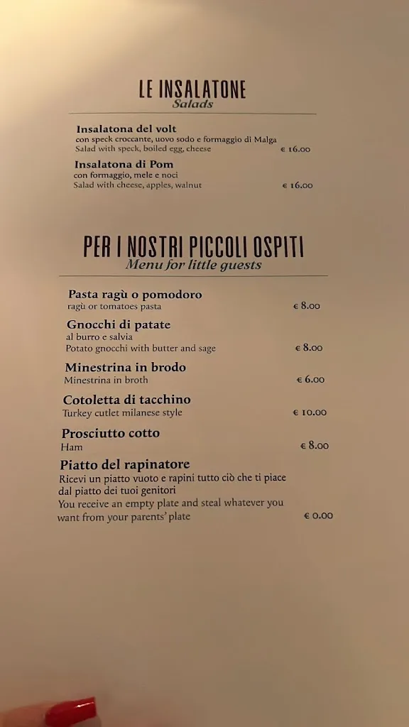 Menu_Ristorante El Volt Dela Baita_Brenta_immagine_1
