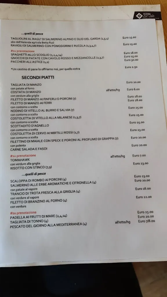 Menu_Ristorante El Volt Dela Baita_Brenta_immagine_3