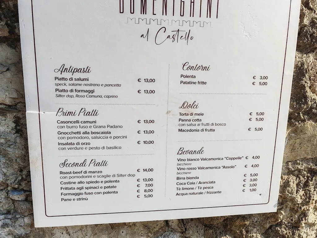 Menu_Bistrot Domenighini “al Castello”_Breno_image_1