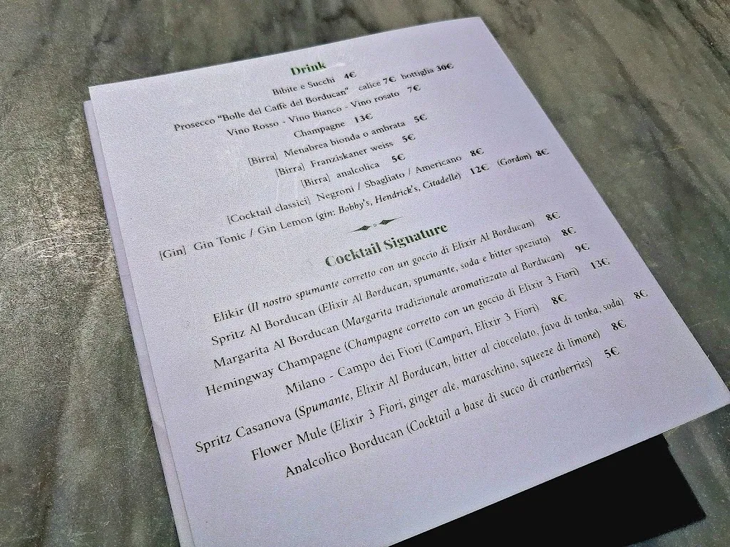 Menu_Caffè del Borducan - dal 1924 Romantic Restaurant_Brinzio_image_4