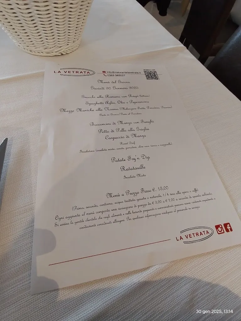 Menu_Ristorante&Pizzeria La Vetrata_Brignano Gera d'Adda_image_1