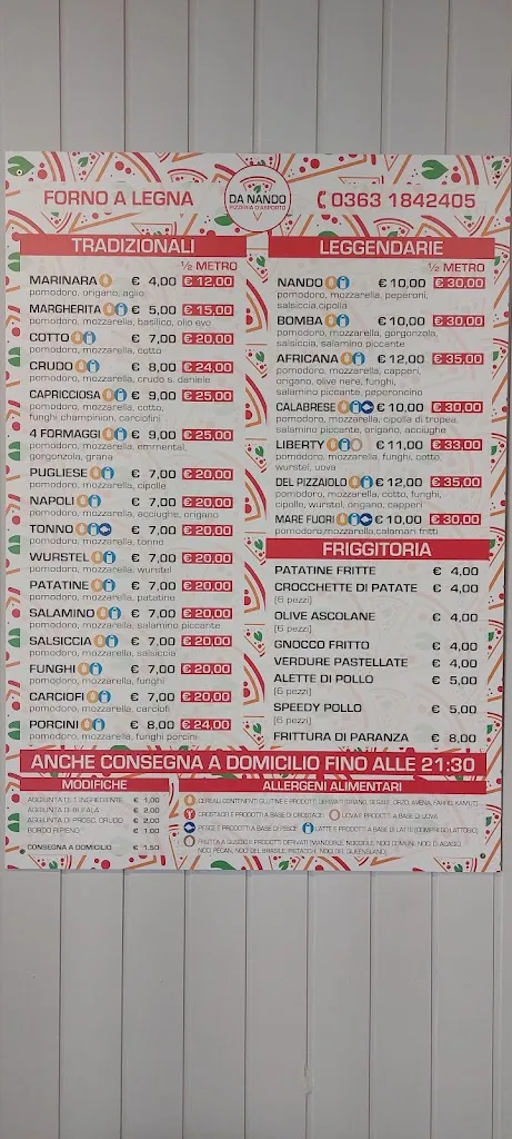Menu_Da Nando Pizzeria D'asporto_Brignano Gera d'Adda_image_1