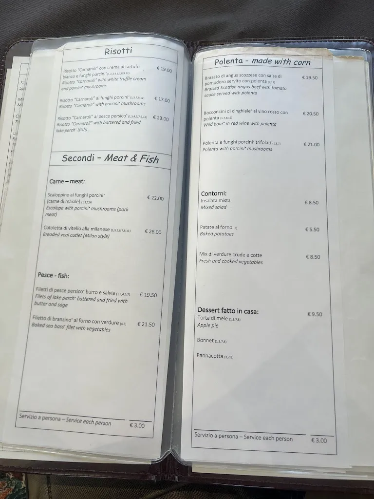 Menu_Trattoria dei Bracconieri Brunate_Brunate_immagine_1