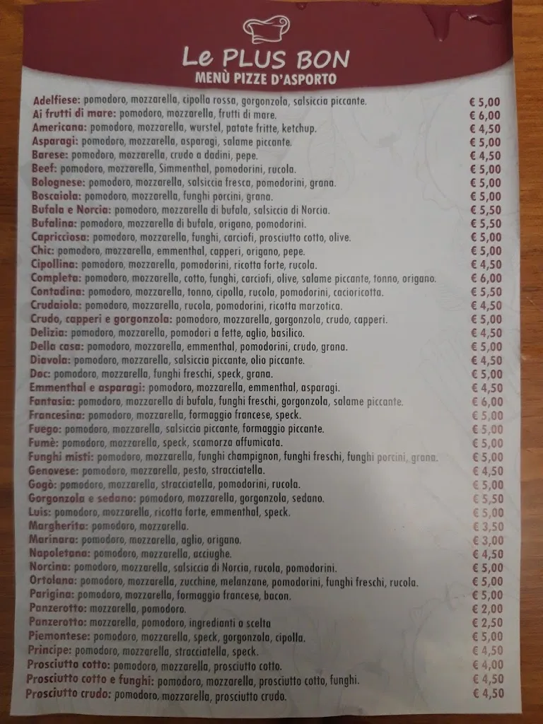 Menu_Le Plus Bon Ristorante Luigi Specchia_Adelfia_image_1
