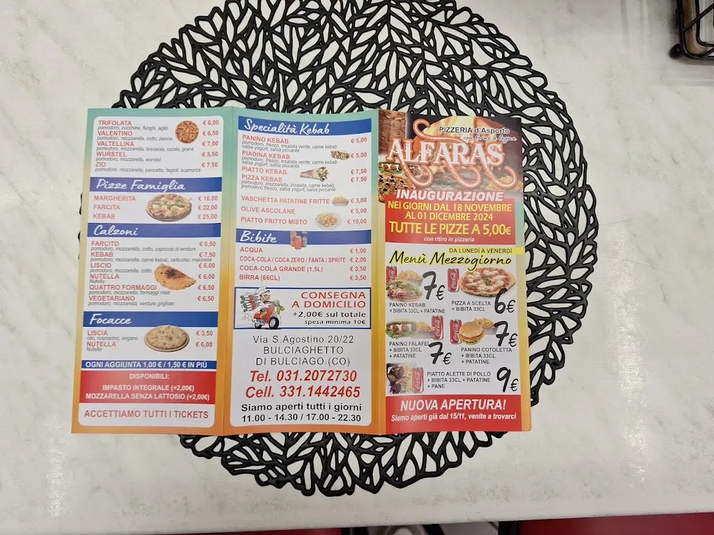 Menu_Pizzeria kebab Alfaras_Bulciago_image_2