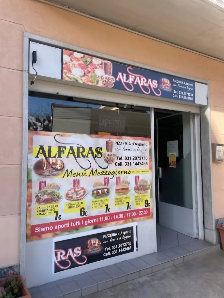 Pizzeria kebab Alfaras restaurant in Bulciago