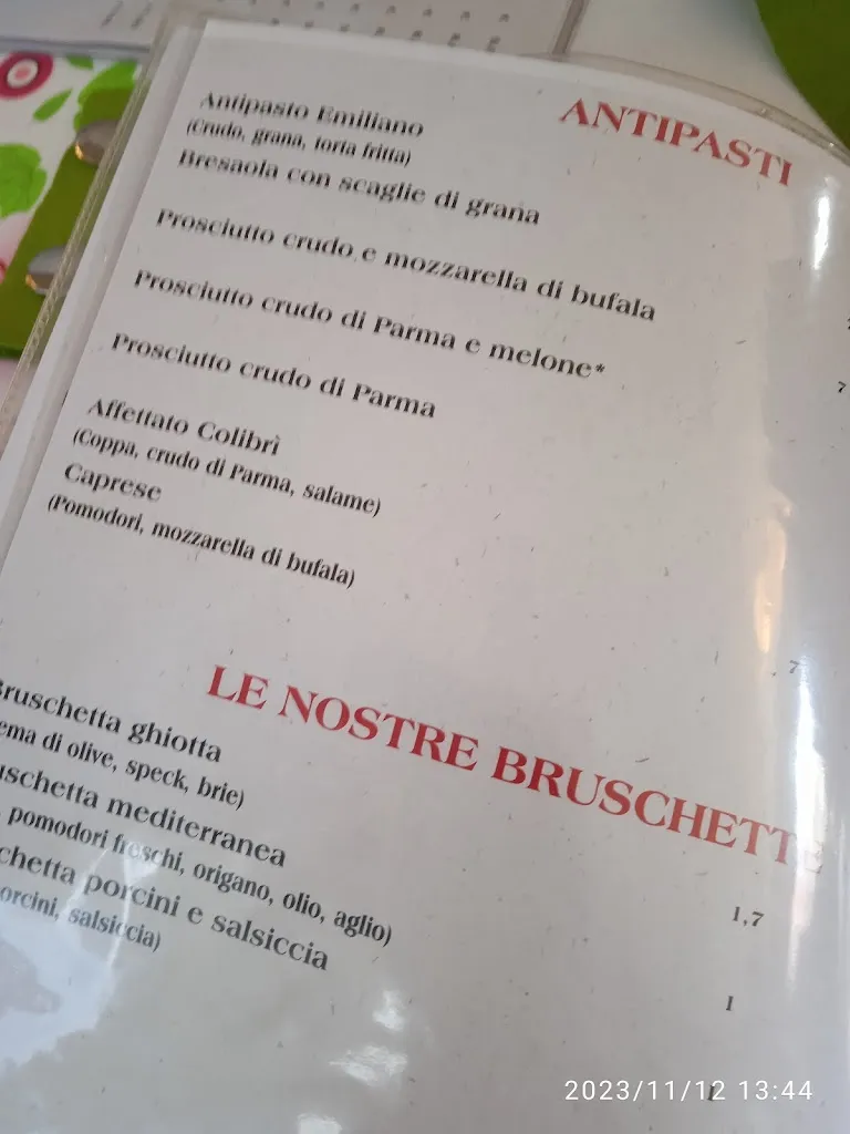 Menu_Pizzeria Colibrì_Bulgorello_image_1