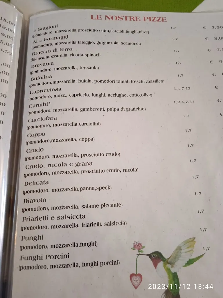 Menu_Pizzeria Colibrì_Bulgorello_image_2